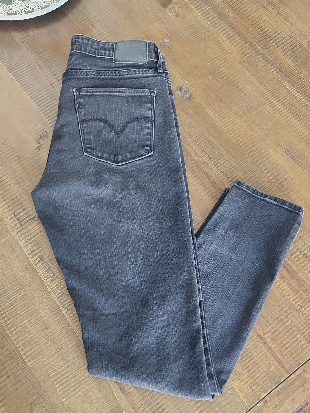Levi's 721 Black Washed High Rise Skinny Jeans Wmns Sz 29
